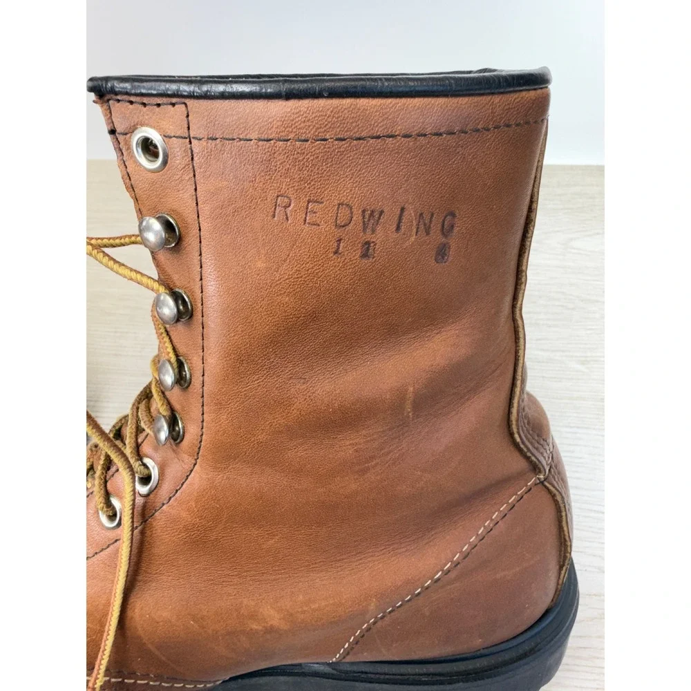 Red Wing SuperSole 2233 Brown Leather Steel Toe 8 Inch Work Boots USA Size 11